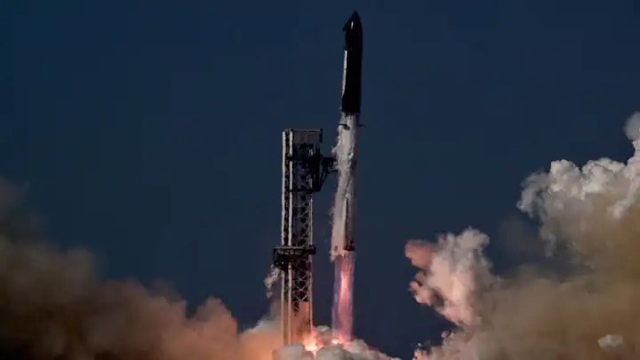 Техас: SpaceX запустила Starship, но Super Heavy жёстко приводнился
