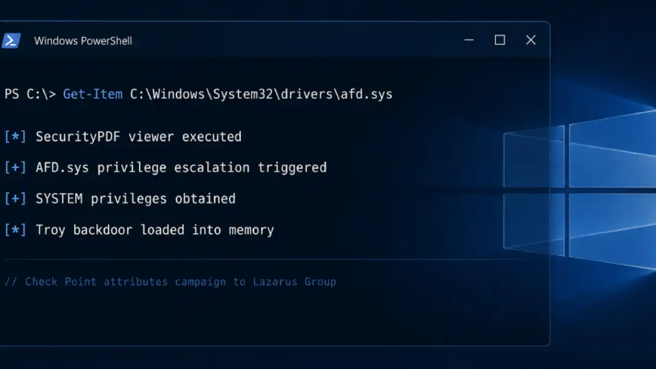 Лазарус использовал уязвимость Windows против оборонных компаний Европы