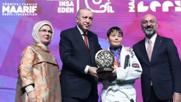 Юный дзюдоист из Кыргызстана получил награду от Эрдогана